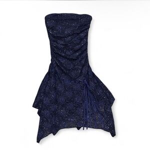 Alyn Paige Midnight Blue Strapless Dress